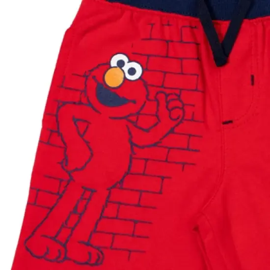 Sesame Street Elmo Grover Oscar the Grouch French Terry 3 Pack Shorts Blue / Grey / Red  image {6}
