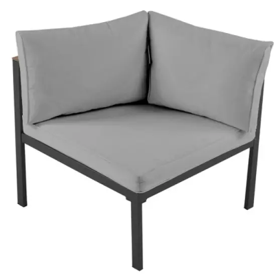 FIONECA Modern Outdoor Sectional Sofa Set with Cushions &uml;C Patio Conversation Seating Group for Backyard, Garden, Gray image {11}