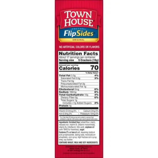 Town House Pretzel Flipsides Original Crackers - 9.2oz image {1}