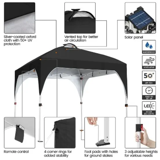 Yaheetech 10 &times; 10 ft Portable Pop-Up Canopy Tent image {3}