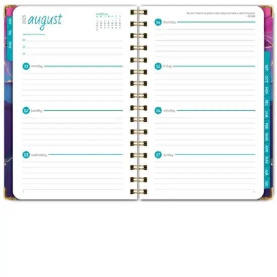 Global Printed Products Hardcover AY 2025-2026 Fashion Planner - 5.5"x8" (Tree Seasons) image {12}