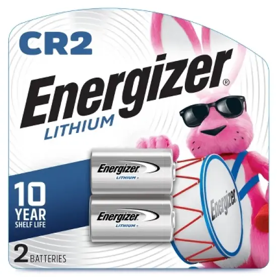 Energizer CR2 Batteries 2pk - Lithium Battery: Silver, 800mAh, 3V, Camera Device image {8}