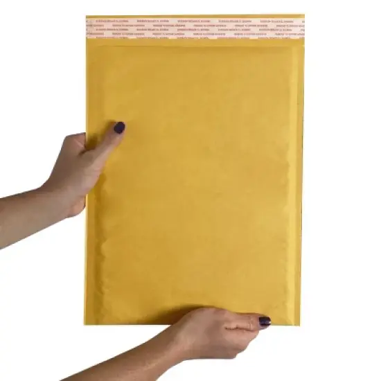 UOFFICE Pack of 400 Kraft Bubble Mailers 9.5" x 14.5" - #4 Self-Seal Padded Envelopes image {5}
