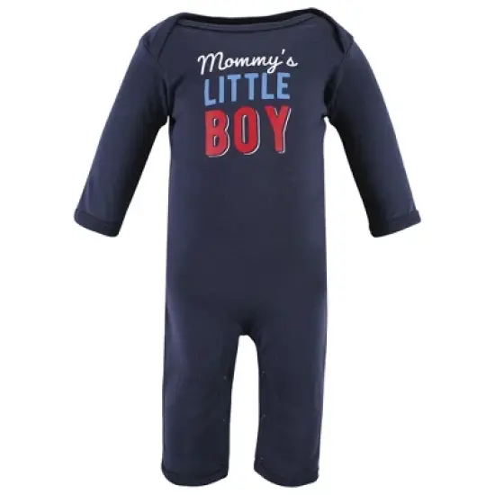 Hudson Baby Infant Boys Cotton Coveralls, Mommys Little Boy image {2}