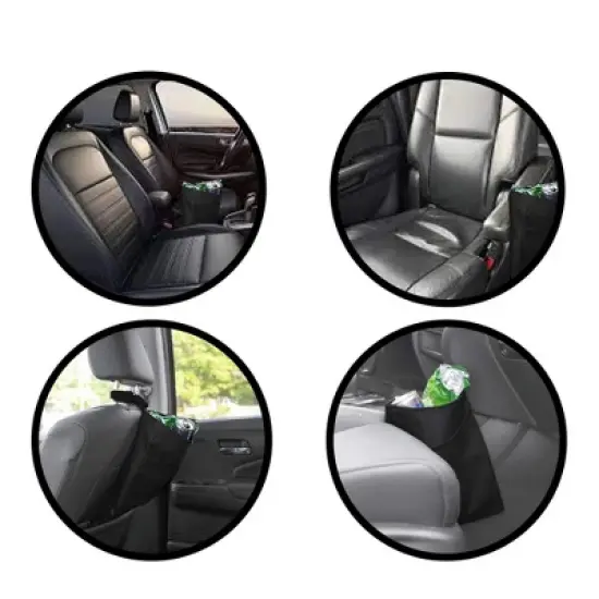 Lebogner Car Trash Bag, Hanging Leak-Proof Garbage Can image {3}
