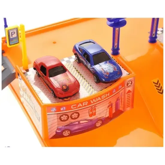 Insten Construction Toy Parking Garage Diecast Racing Playset with Lights & Sounds for Kids image {4}