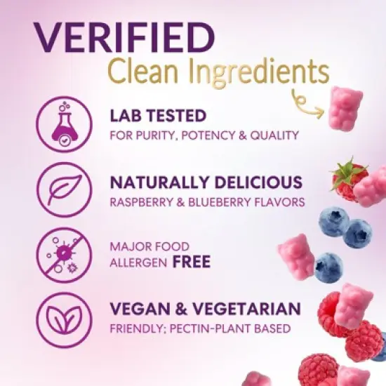 Sugar Bear Hair Gummies 5000mcg Biotin Vitamins C & E for Hair, Skin, & Nails - 60 Gummies By Nature's Choice image {7}