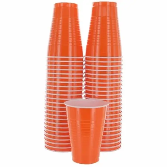 SparkSettings Disposable Plastic Cups 18oz, 50 Pack image {5}