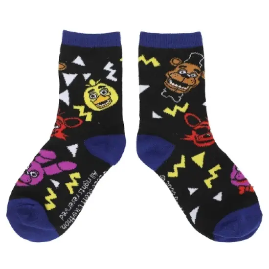 Five Nights At Freddy's Pizza Party Youth 3-Pair Crew Socks image {1}