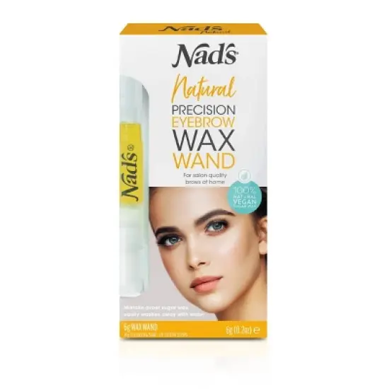 Nad's Natural Precision Eyebrow Wand Waxing Kit - 12ct image {8}