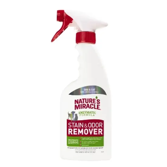 Nature's Miracle Unscented Stain and Odor Remover for Dogs and Cats - 14 fl oz image {10}