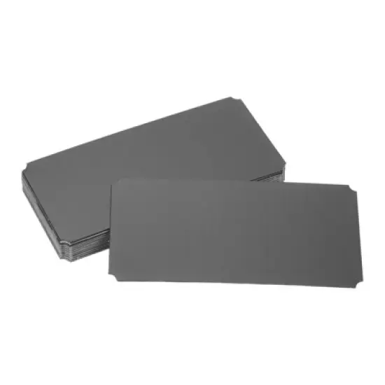 Unique Bargains Aluminium DIY Engraved Blank Nameplate Office Signages 12 Pcs image {4}