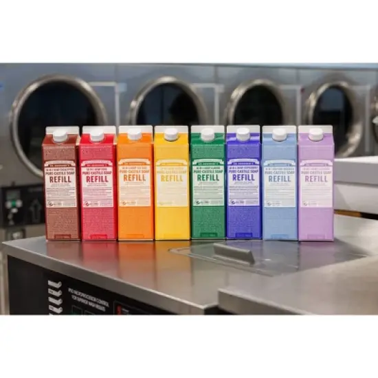 Dr. Bronner's Pure Castile Liquid Soap Bodywash Refill Carton - Unscented - 32 fl oz image {9}