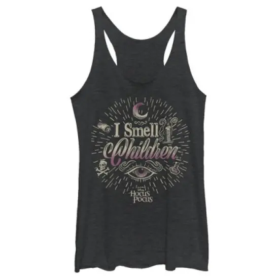 Women's Disney Hocus Pocus Witches Smell Children Racerback Tank Top image {2}