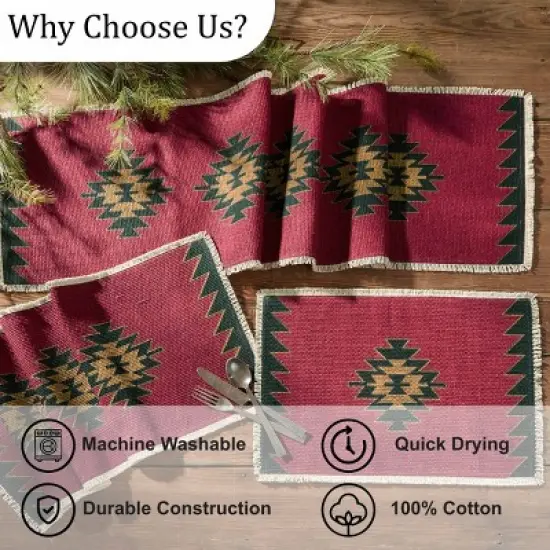 Park Designs Black Bear Red Dawn Table Runner 13" x 54" image {4}