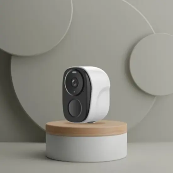 Tokk Cam F3 Wi-Fi 1080p Full HD Smart Waterproof Outdoor Security Camera, White image {4}