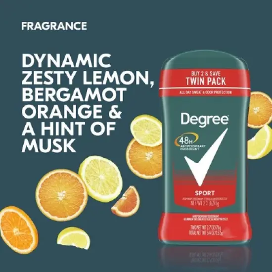 Degree Men Sport 48-Hour Antiperspirant & Deodorant Stick - 2.7oz/2ct image {3}