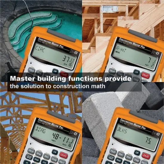 Calculated Industries Construction Master Pro III Series 4065 11-Digit Construction Calculator image {7}