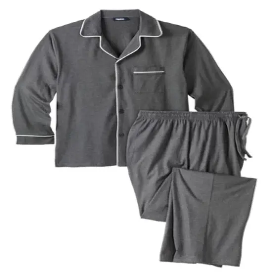KingSize Men's Big & Tall Long Sleeve Pajama Set image {3}