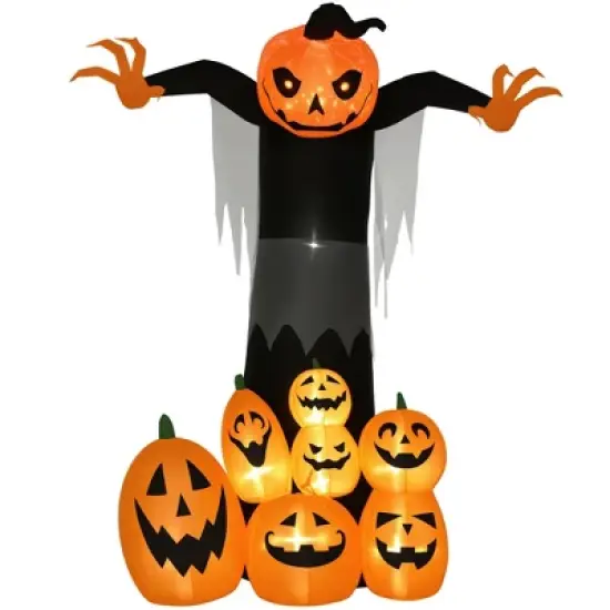 LOVSON Halloween Inflatable Outdoor Decorations: Pumpkin Ghosts and Pumpkin Patch Giant Inflatable Yard Decorations Ideal for Lawns, Parties image {5}