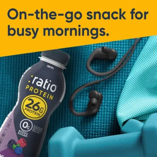 :ratio Protein Yogurt Beverage Mixed Berry - 26g Protein 10.8oz image {3}