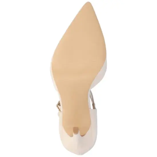 Journee Collection Womens Lilyann Multi Strap Stiletto Pointed Toe Pumps image {4}