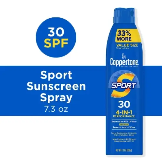 Coppertone Sport Sunscreen Spray - SPF 30 - 7.3oz image {1}