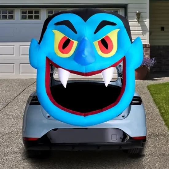 Joyfy 4.5 FT Halloween Inflatable Outdoor Decorations, Inflatable Scary Vampire with LEDs for Trunk or Treat Car Decorations, Outside Yard Lawn Decor image {9}