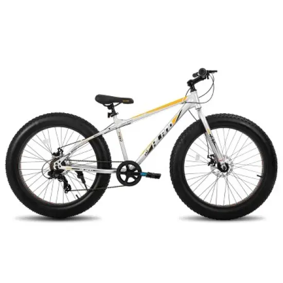 Hiland 20" 24" 26" Fat Tire Mountain Bike, 7-Speed, Disc Brake, Beach and Snow Bicycle image {1}