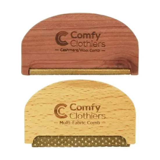 Comfy Clothiers Cashmere & Wool Comb for De-Pilling Sweaters & Clothing, Removes Pills, Fuzz and Lint from Garments, Blue image {7}