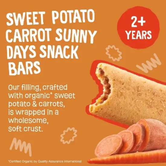 Earth's Best Organic Sweet Potato Carrot Toddler Snack Bars Sesame Street Sunny Days - 7ct image {9}