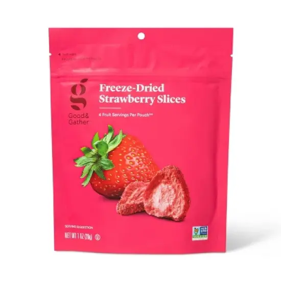 Freeze Dried Strawberry Slices - 1oz - Good & Gather&trade; image {4}