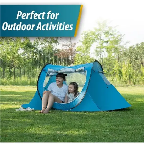 Zone Tech Instant pop Up Beach Tent Canopy - Portable Sun Shade Shelter 2-3 person Easy Set Up Canopy Tent with Carry Bag for Outdoor Activities image {5}