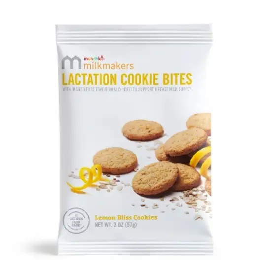 Munchkin Milkmakers Lactation Cookie Bites - Lemon - 20oz/10ct image {3}