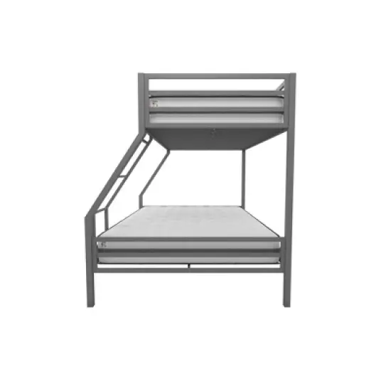 Twin Over Full Maxwell Metal Bunk Bed Gray - Novogratz image {6}