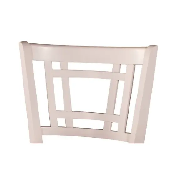 25" Fairfox Swivel Counter Height Barstool White/Ecru - Hillsdale Furniture image {2}