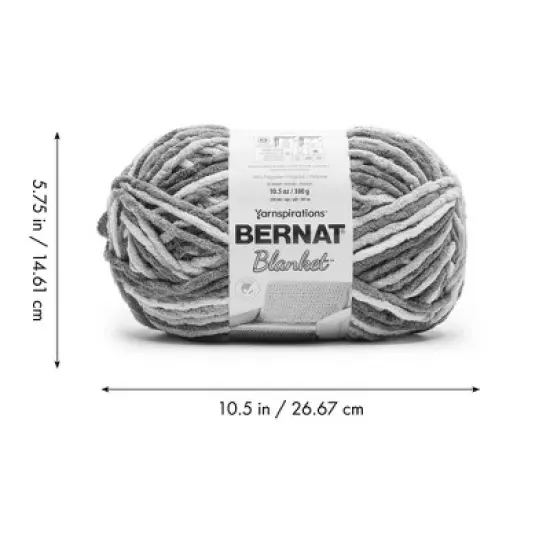 Bernat Blanket Big Ball Yarn 24 Pack-Gray Blue image {9}