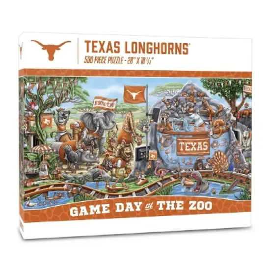 NCAA Texas Longhorns Game Day at the Zoo 500pc Jigsaw Puzzle: Sports Theme, Ages 10+ image {3}