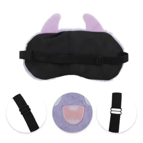 Unique Bargains Portable Monster Sleep Mask Purple 1 Pc image {1}
