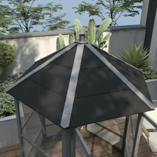 Resenkos Rabbit Hutch, Duck Cage Hutch,Rabbit Coop,6-tier Platform Rolling Small Animal Rabbit Cage with a Large Living Space, Black Black and White image {4}