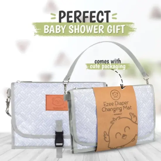 KeaBabies Ezee Diaper Changing Pad, Portable Diaper Changing Mat, Waterproof Foldable Diaper Changing Pad image {8}