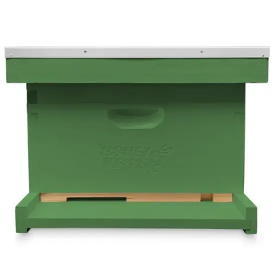 Honey Keeper Beginner Beehive Kit, Fully Assembled and Painted Starter Set with Hive Body & 10 Frames image {1}
