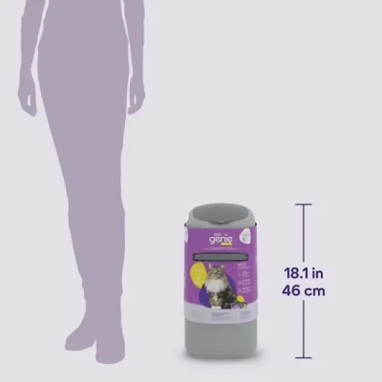 Litter Genie Design Pail Cat Waste Container System - 4pc image {7}