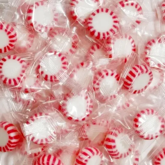 4E's Novelty Peppermint Candy 5 Lbs, Approx 400 Peppermints Individually Wrapped, Christmas Mints, Red and White Breath Mints image {7}