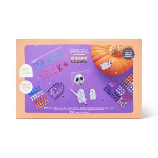 Halloween Craft Gem Art Pumpkin Decorating Kit - Mondo Llama&trade; image {1}