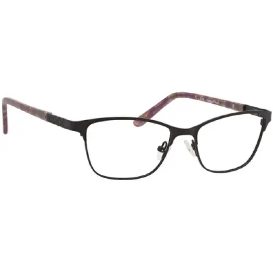 Ernest Hemingway H4822 Womens Rectangular Frame Eyeglasses in Black 52 mm image {1}