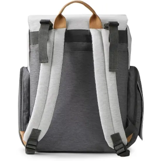 Eddie Bauer Cascade Back Pack Diaper Bag - Black/Gray image {10}