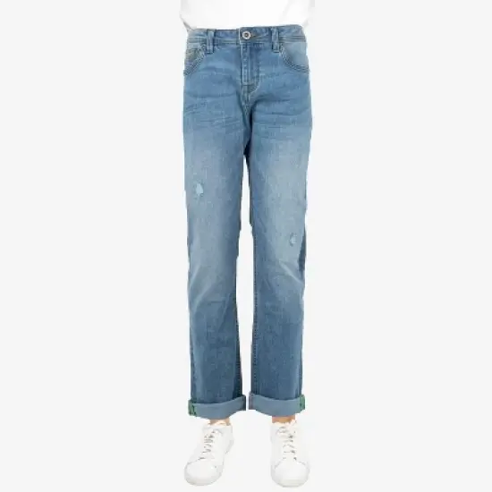 RAW X Boy's Heavy Distressed Jeans image {10}