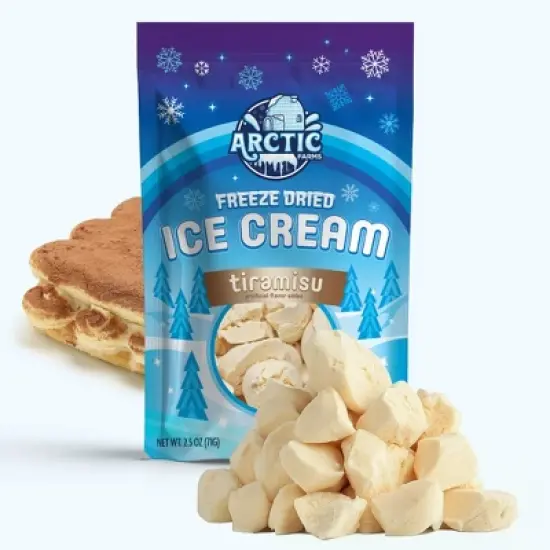 Arctic Farms Freeze Dried Ice Cream That Does Not Melt (Bits) (Tiramisu) image {7}