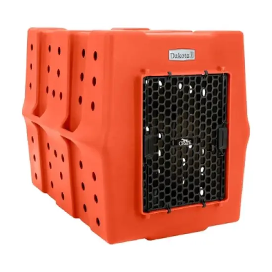 Dakota 283 Canine Rough and Tough Economy Pet Kennel, Heavy Duty Crate for Dogs and Cats with Ventilation Holes, X-Large, Orange image {6}